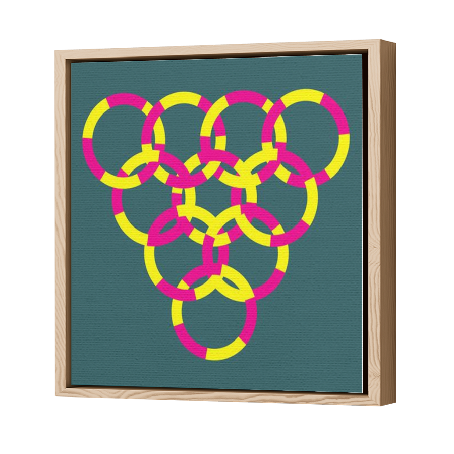 Thumbnail for Canvas - Wood Grain Floating Frame