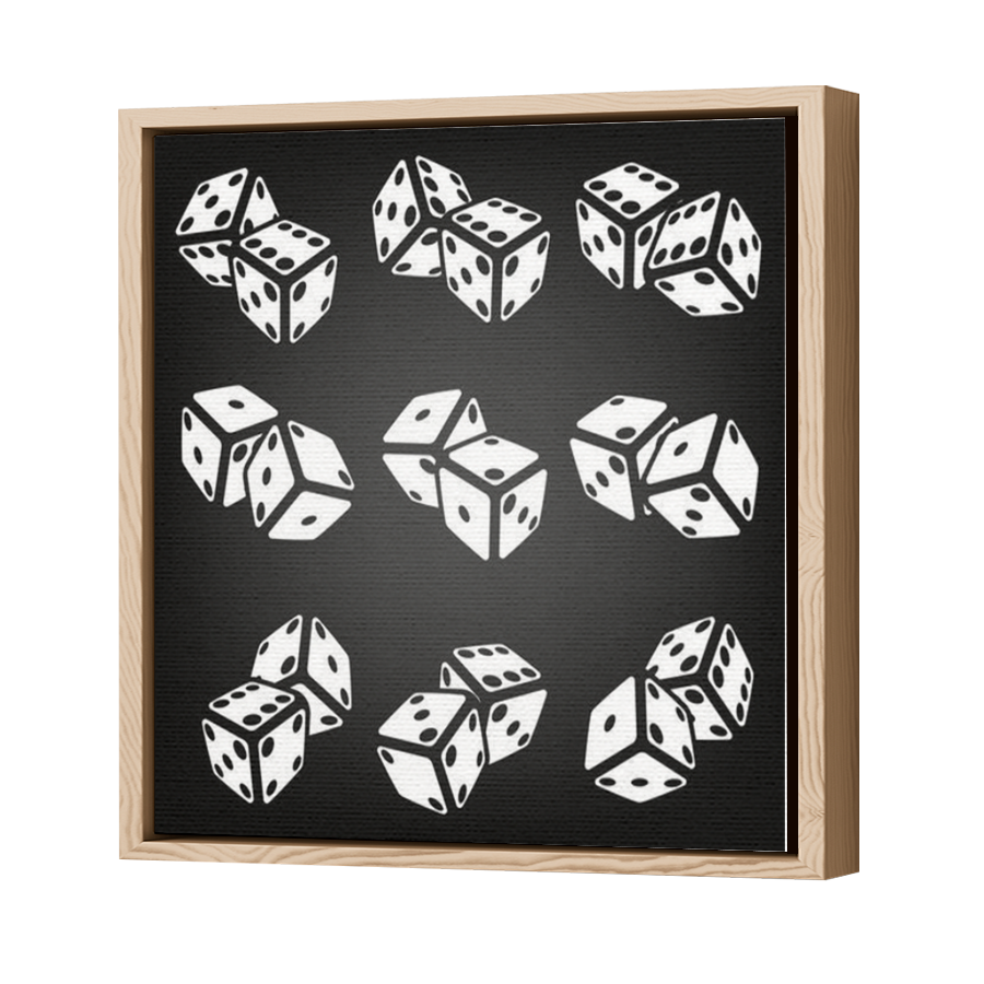 Thumbnail for Canvas - Wood Grain Floating Frame