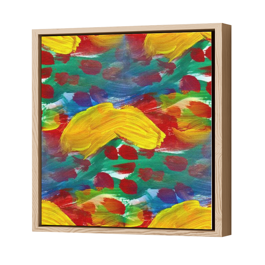 Thumbnail for Canvas - Wood Grain Floating Frame