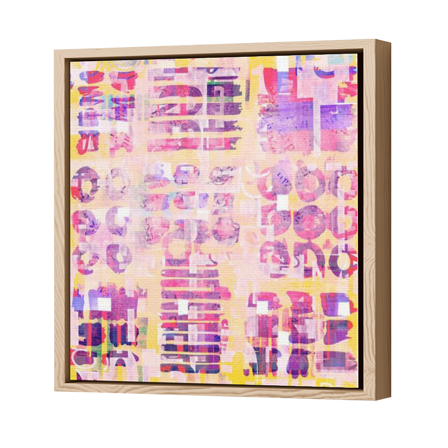 Thumbnail for Canvas - Wood Grain Floating Frame