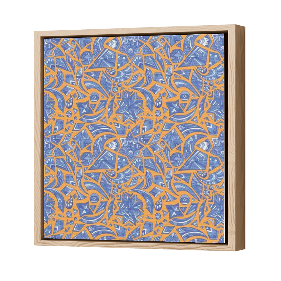 Thumbnail for Canvas - Wood Grain Floating Frame