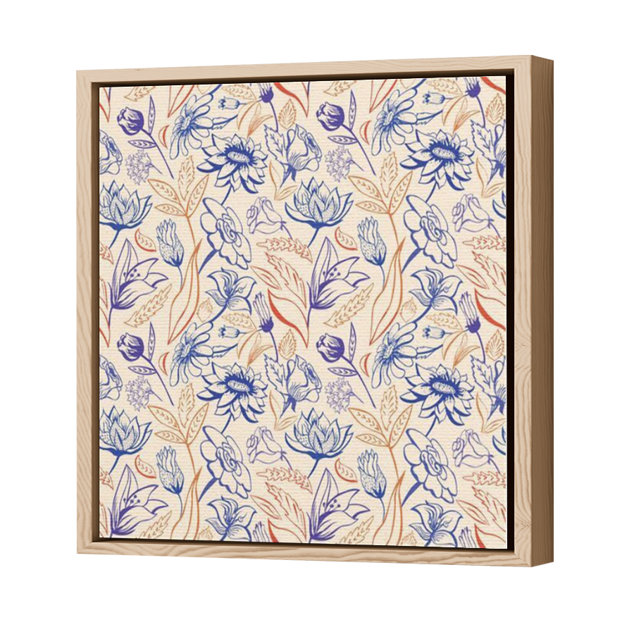 Thumbnail for Canvas - Wood Grain Floating Frame