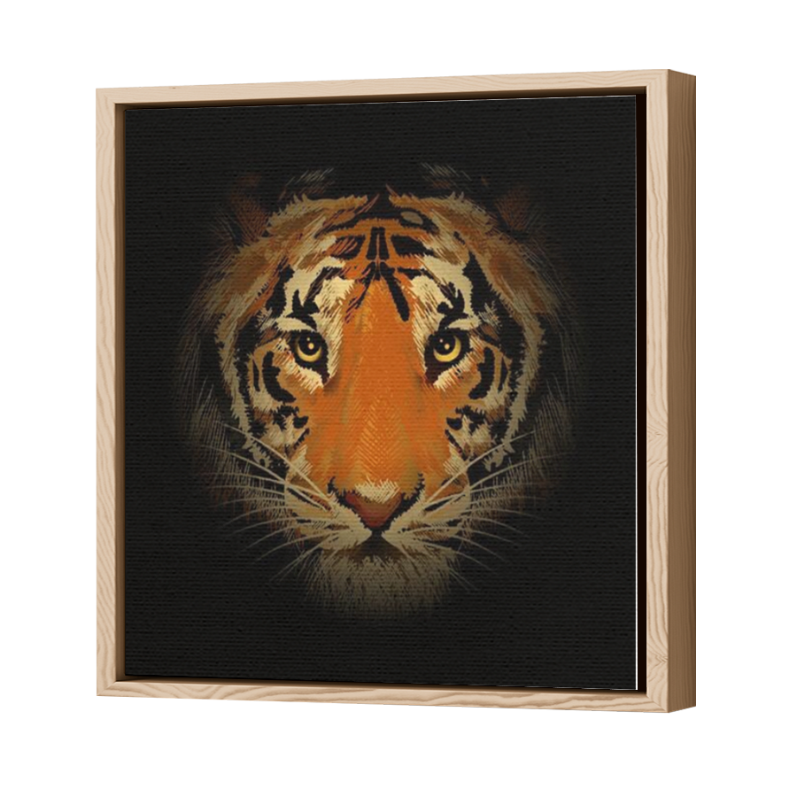 Thumbnail for Canvas - Wood Grain Floating Frame