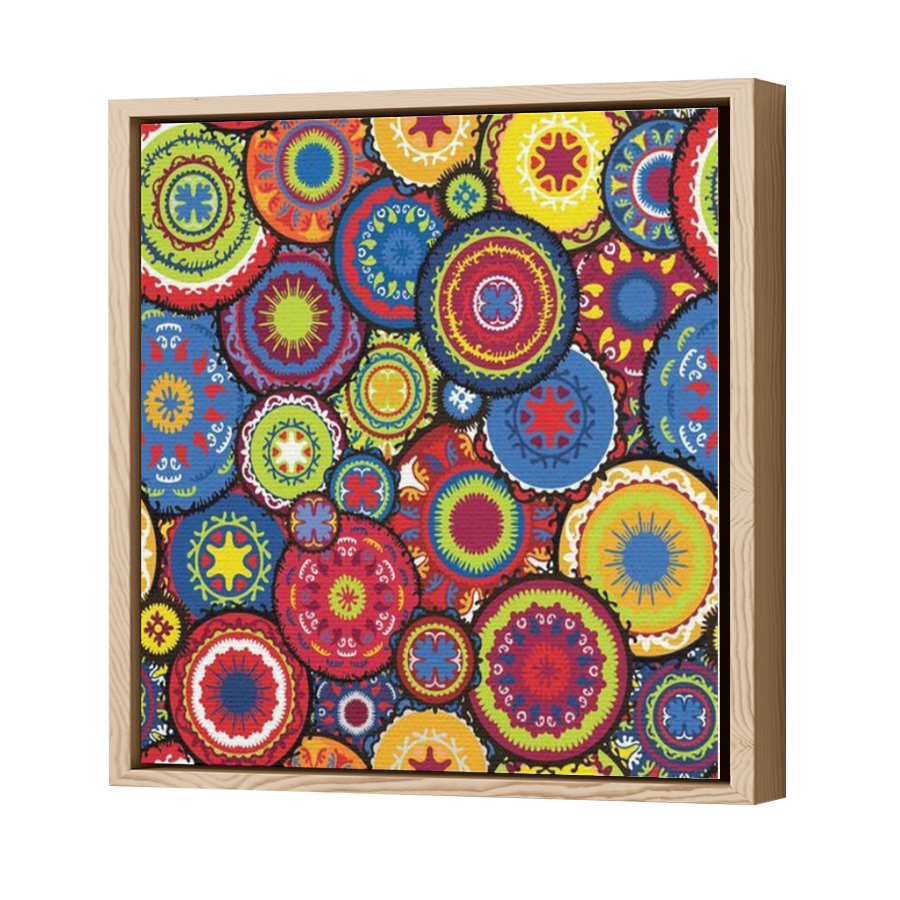 Thumbnail for Canvas - Wood Grain Floating Frame