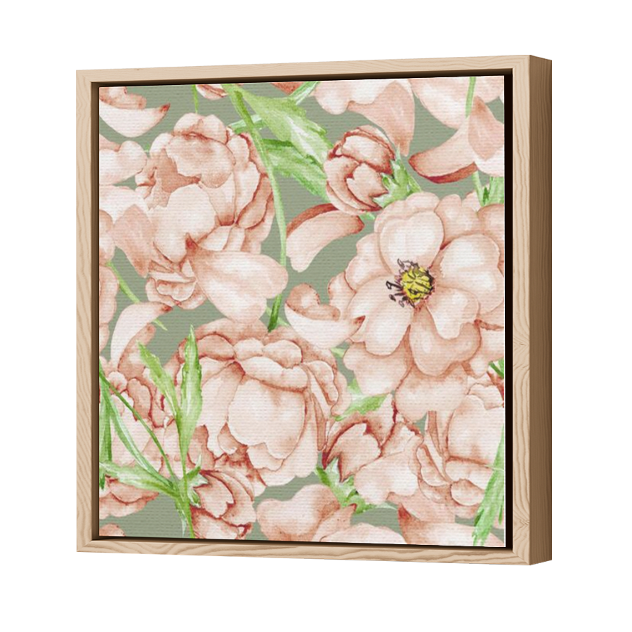 Thumbnail for Canvas - Wood Grain Floating Frame