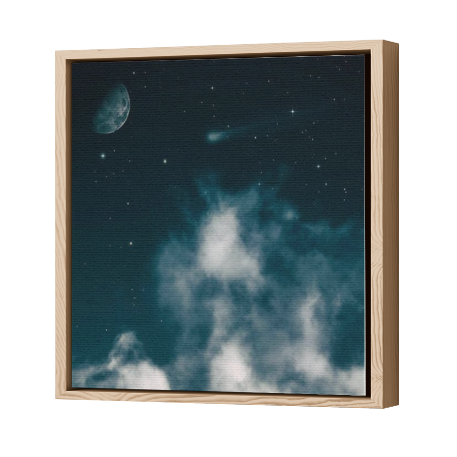 Thumbnail for Canvas - Wood Grain Floating Frame