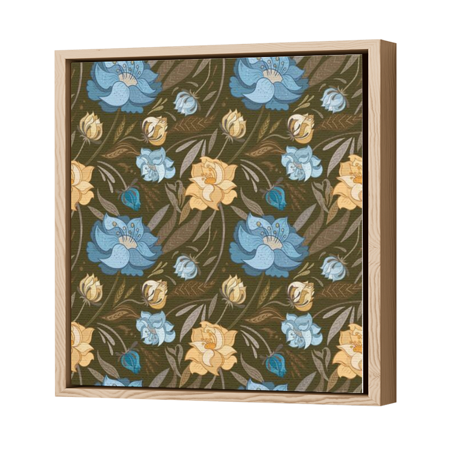 Thumbnail for Canvas - Wood Grain Floating Frame
