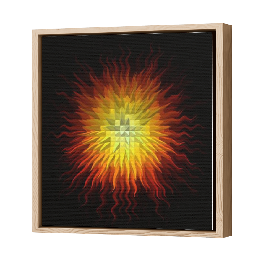 Thumbnail for Canvas - Wood Grain Floating Frame