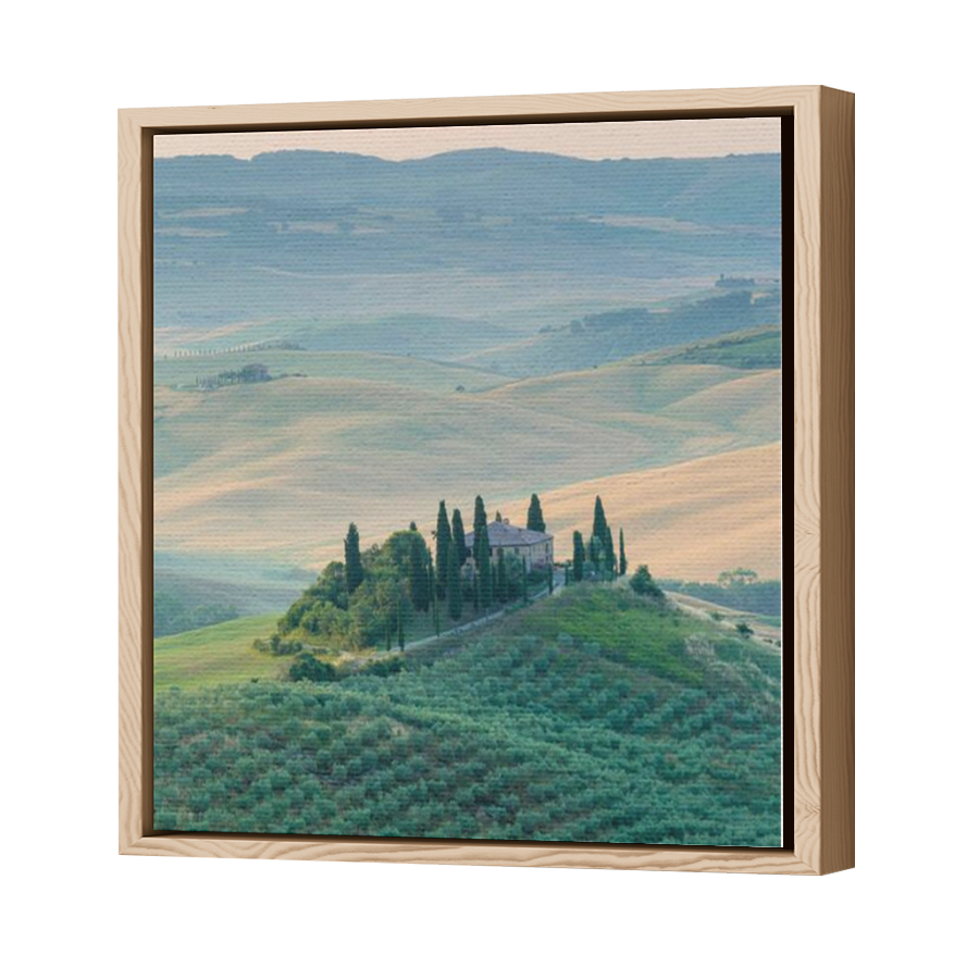Thumbnail for Canvas - Wood Grain Floating Frame