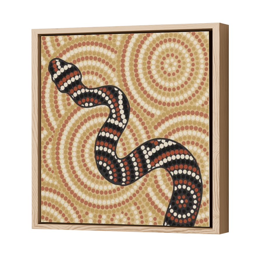 Thumbnail for Canvas - Wood Grain Floating Frame