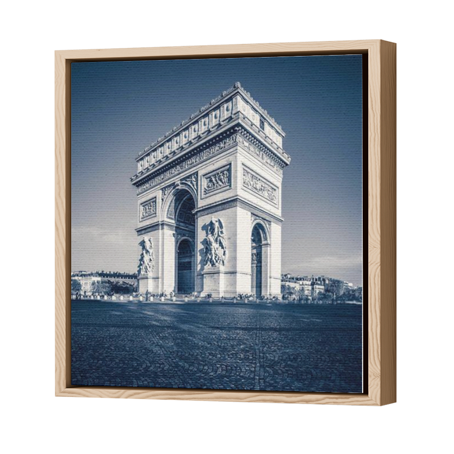 Thumbnail for Canvas - Wood Grain Floating Frame