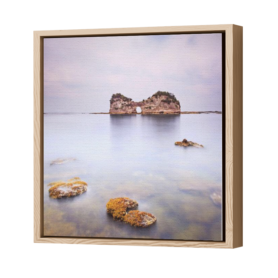 Thumbnail for Canvas - Wood Grain Floating Frame