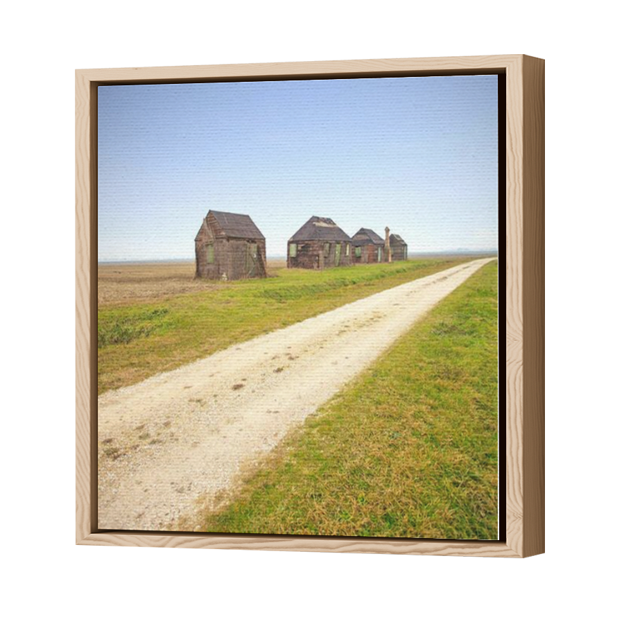 Thumbnail for Canvas - Wood Grain Floating Frame