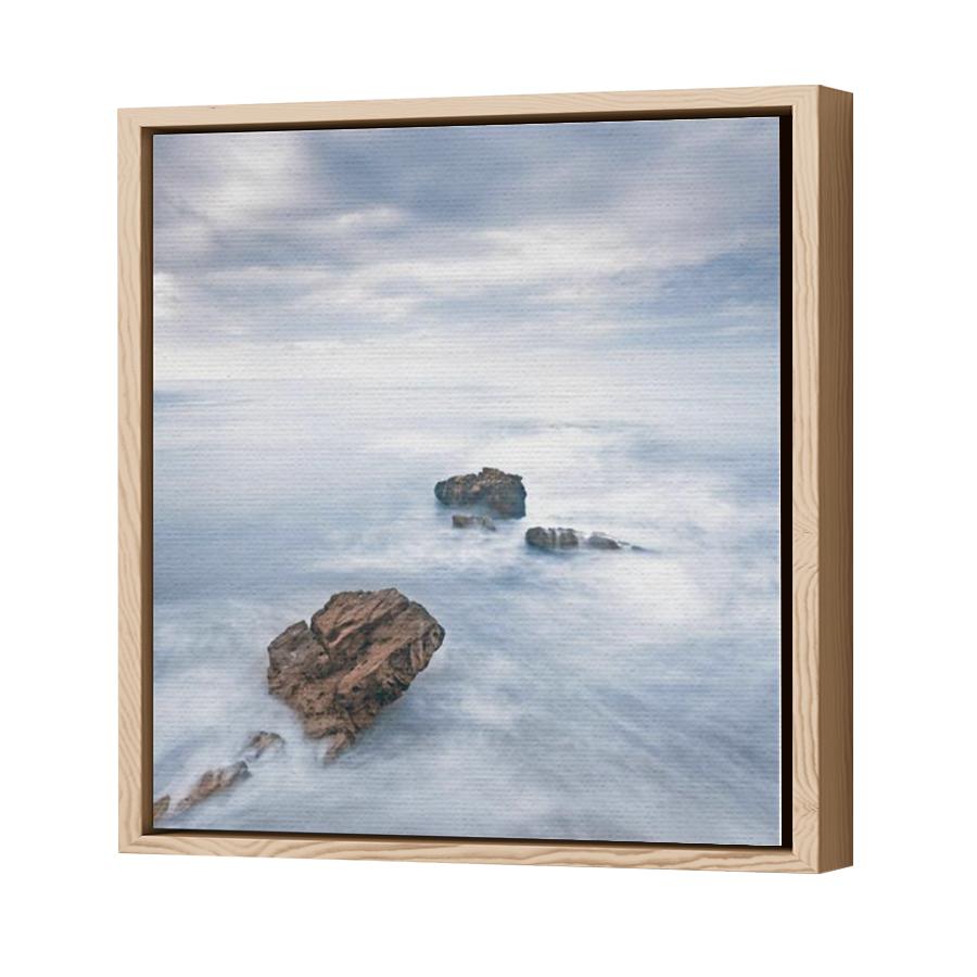 Thumbnail for Canvas - Wood Grain Floating Frame