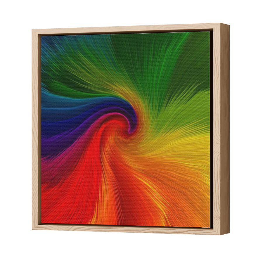 Thumbnail for Canvas - Wood Grain Floating Frame