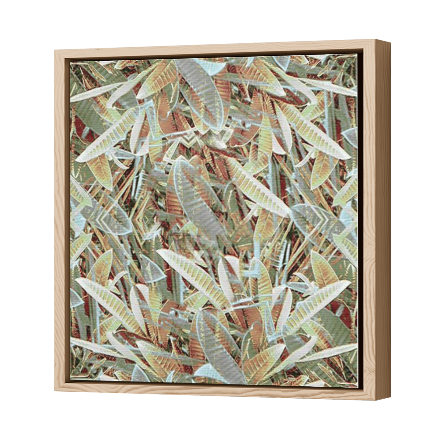 Thumbnail for Canvas - Wood Grain Floating Frame
