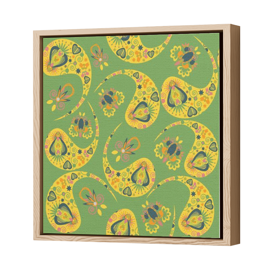 Thumbnail for Canvas - Wood Grain Floating Frame
