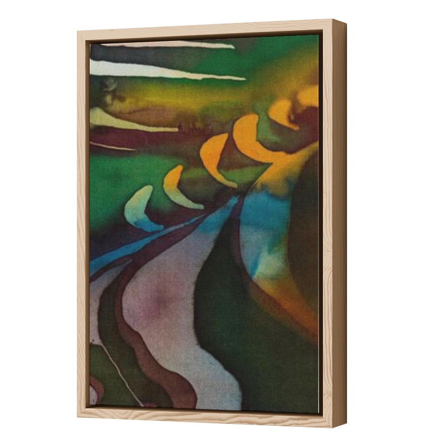 Thumbnail for Canvas - Wood Grain Floating Frame