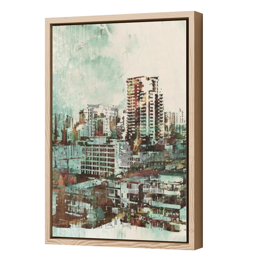 Thumbnail for Canvas - Wood Grain Floating Frame