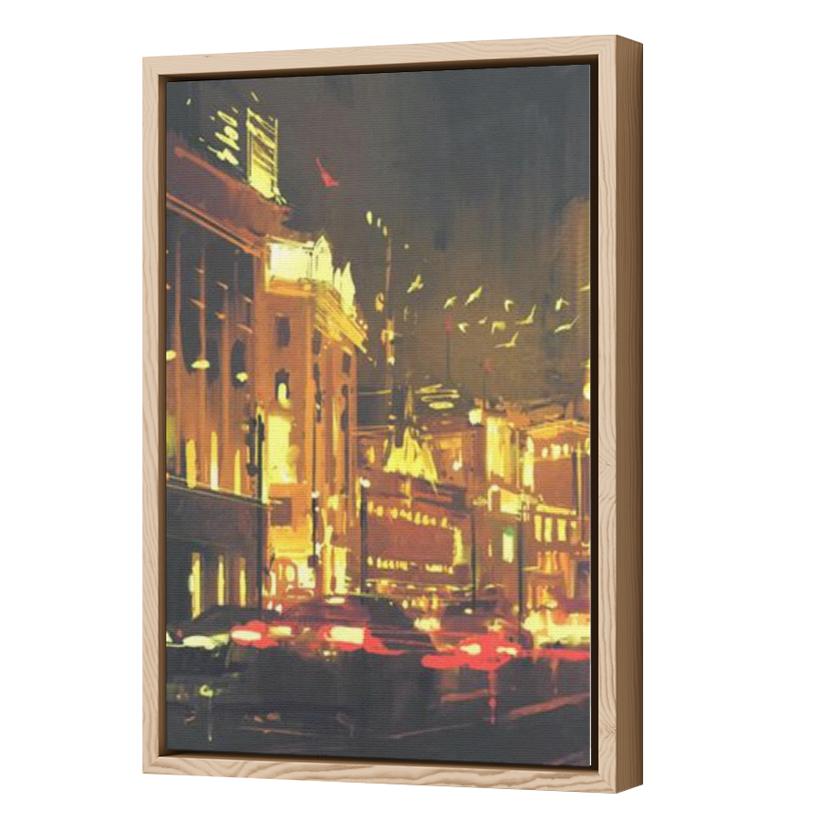Thumbnail for Canvas - Wood Grain Floating Frame