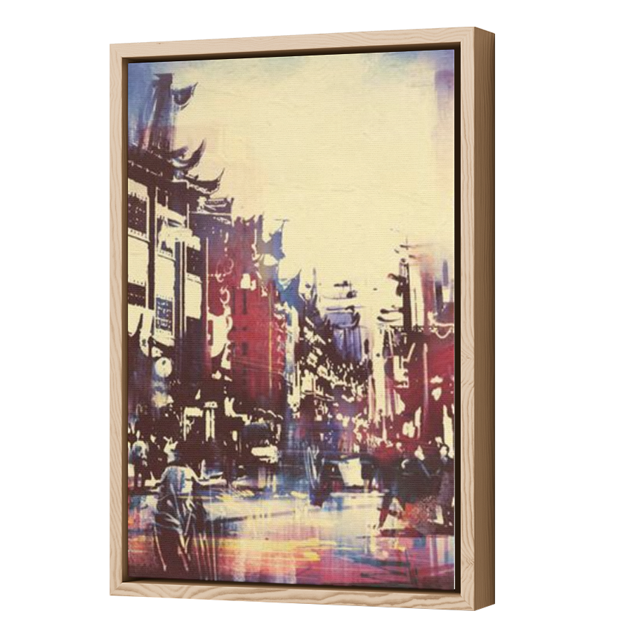 Thumbnail for Canvas - Wood Grain Floating Frame