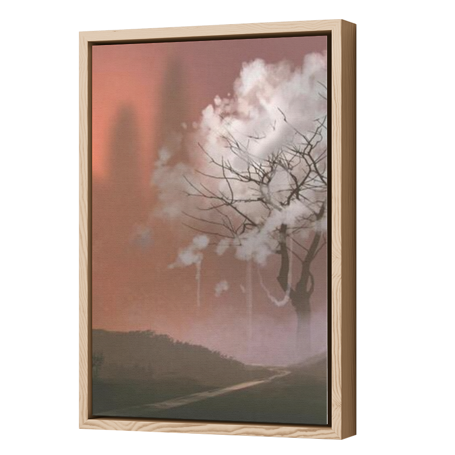 Thumbnail for Canvas - Wood Grain Floating Frame