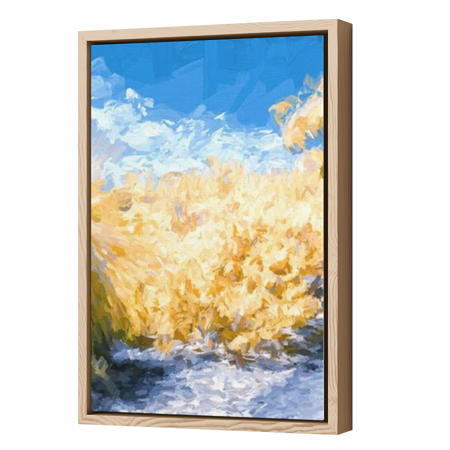 Thumbnail for Canvas - Wood Grain Floating Frame