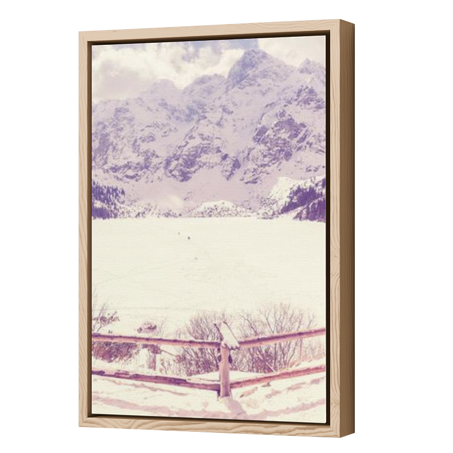 Thumbnail for Canvas - Wood Grain Floating Frame