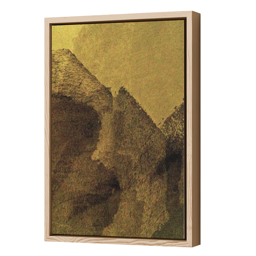 Thumbnail for Canvas - Wood Grain Floating Frame