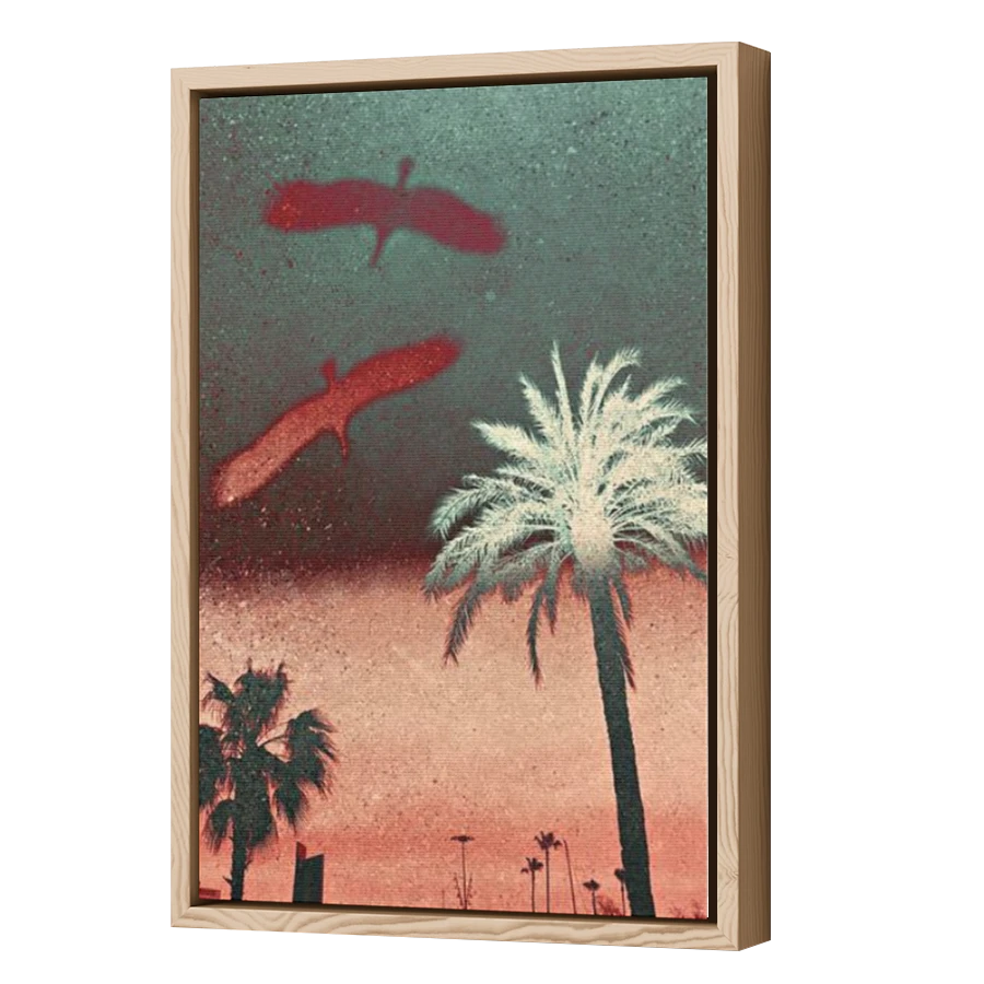 Thumbnail for Canvas - Wood Grain Floating Frame