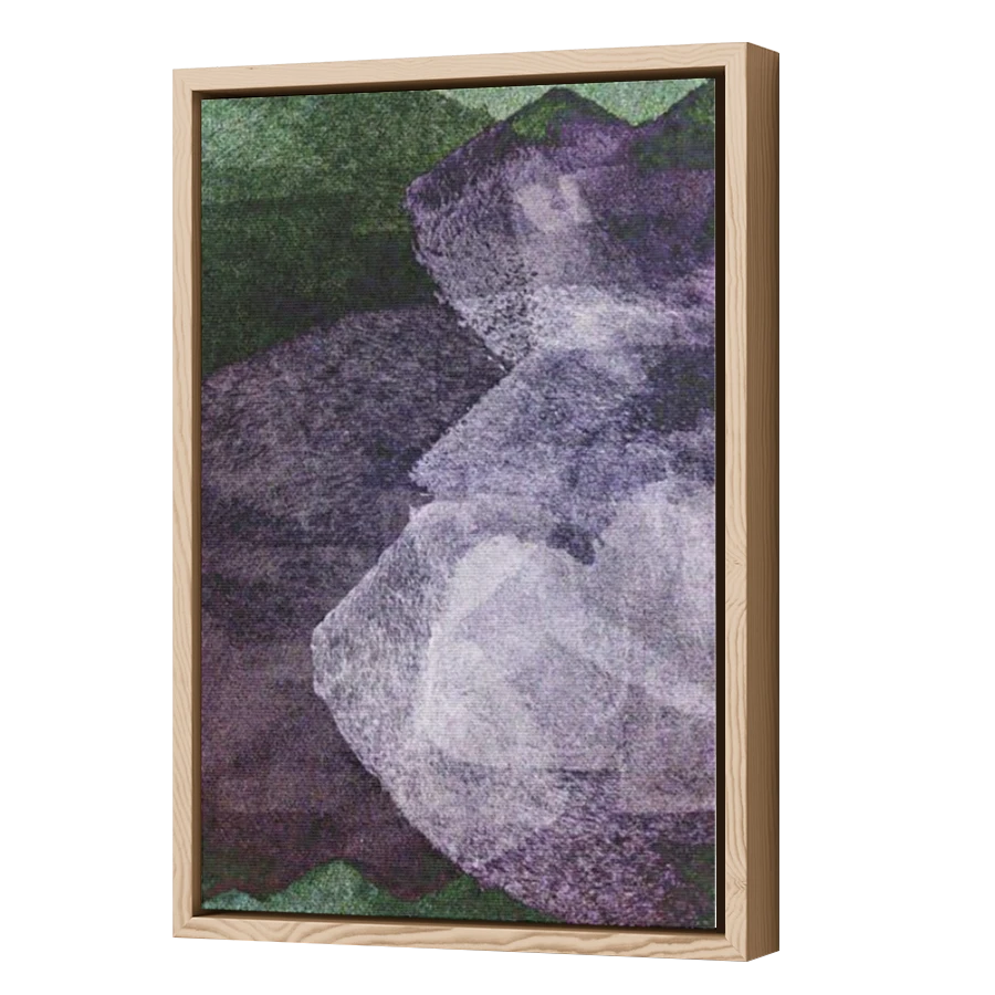 Thumbnail for Canvas - Wood Grain Floating Frame