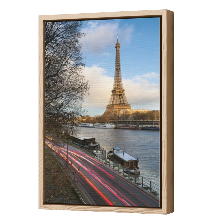 Thumbnail for Canvas - Wood Grain Floating Frame