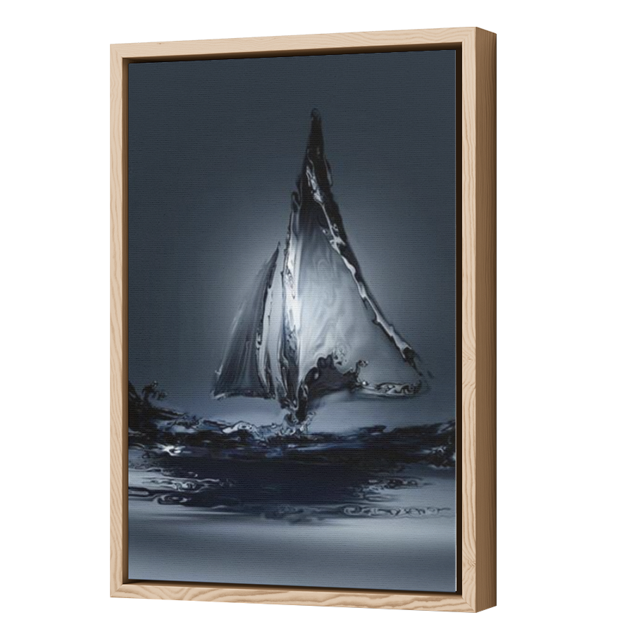 Thumbnail for Canvas - Wood Grain Floating Frame