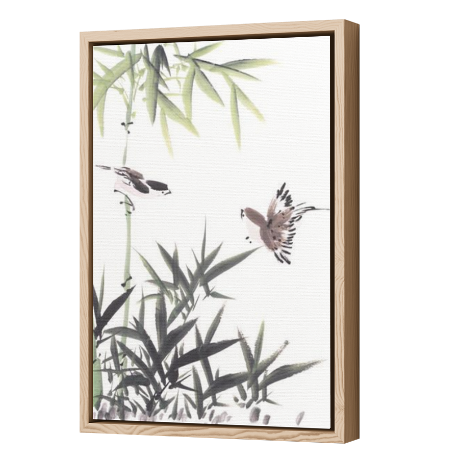 Thumbnail for Canvas - Wood Grain Floating Frame