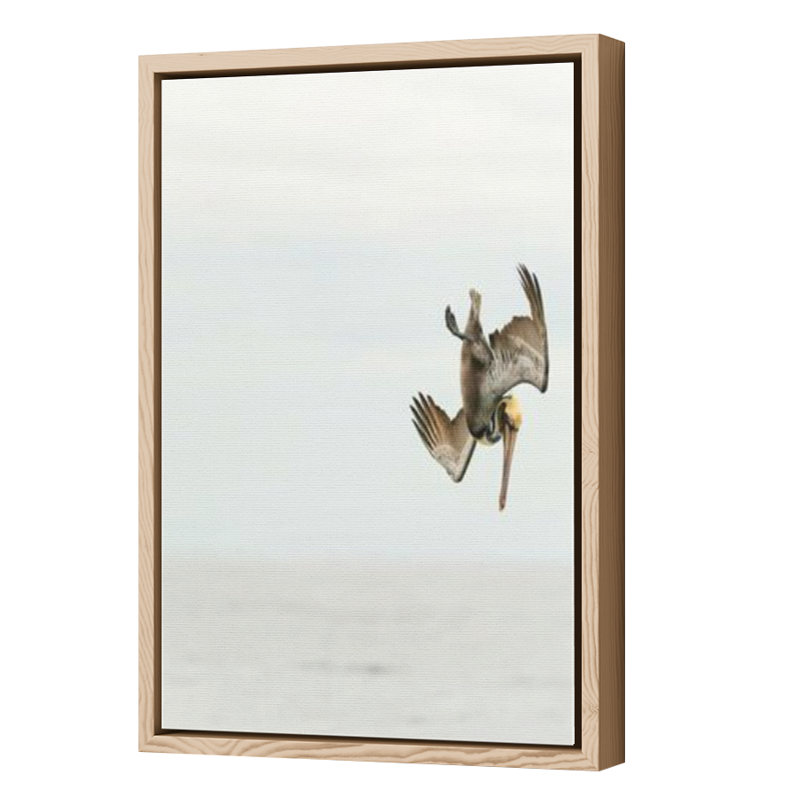 Thumbnail for Canvas - Wood Grain Floating Frame