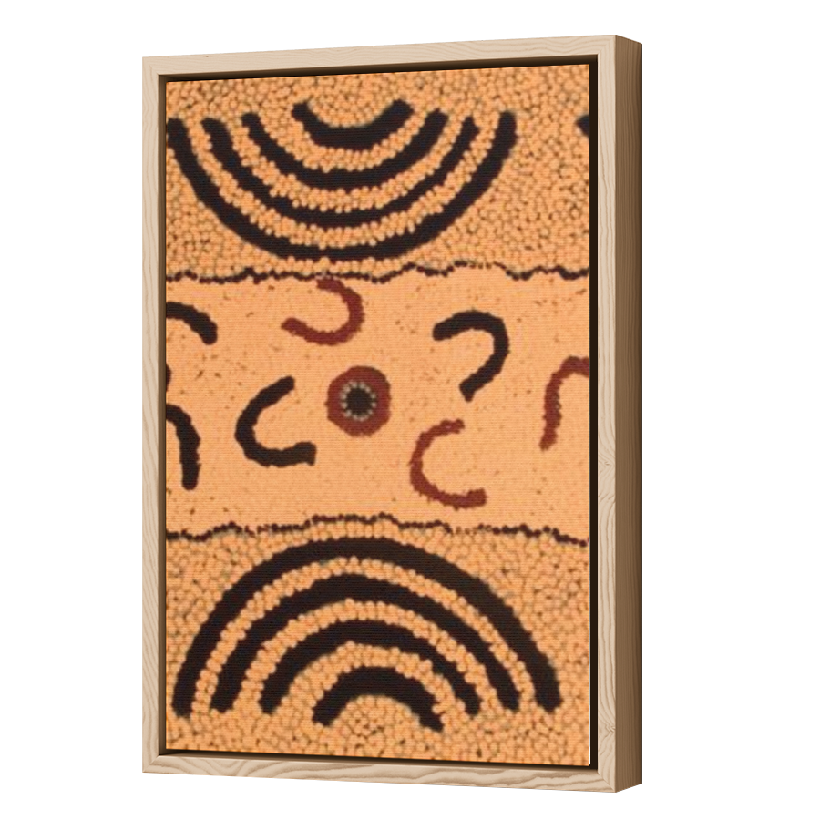 Thumbnail for Canvas - Wood Grain Floating Frame