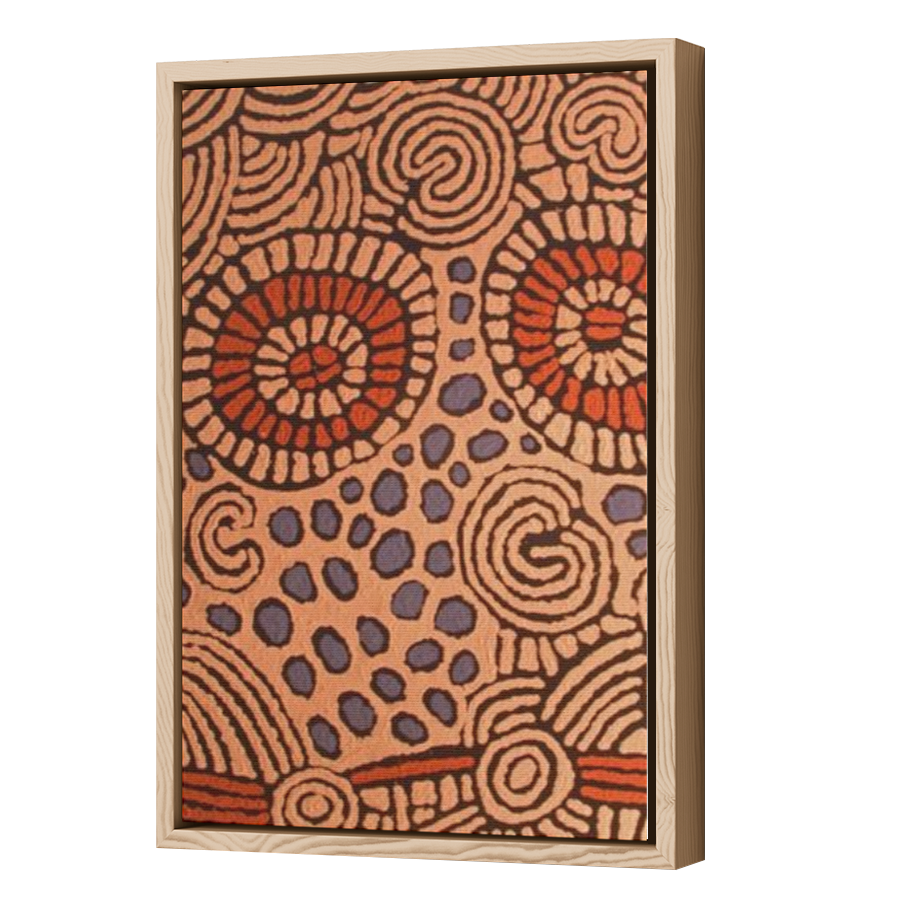 Thumbnail for Canvas - Wood Grain Floating Frame
