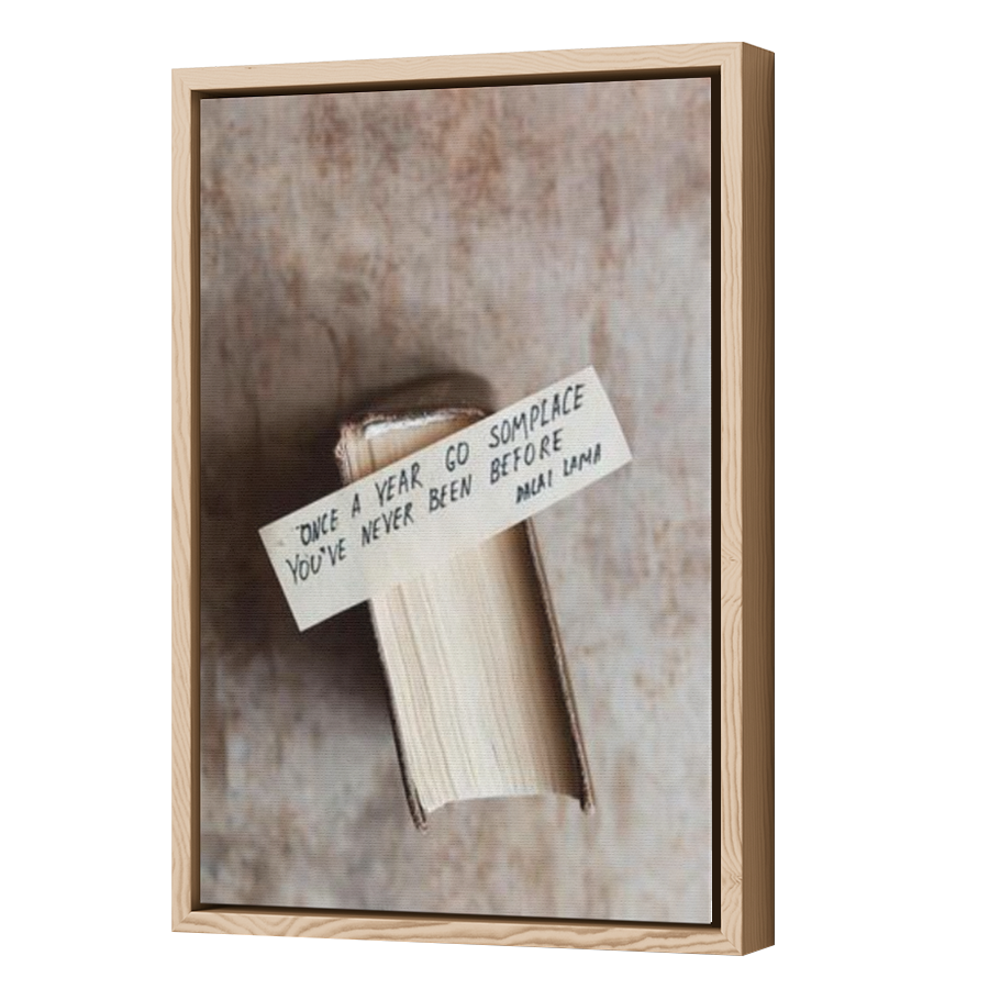 Thumbnail for Canvas - Wood Grain Floating Frame