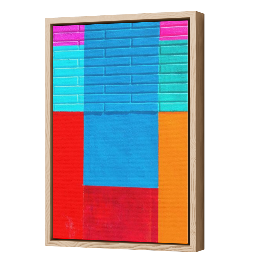 Thumbnail for Canvas - Wood Grain Floating Frame