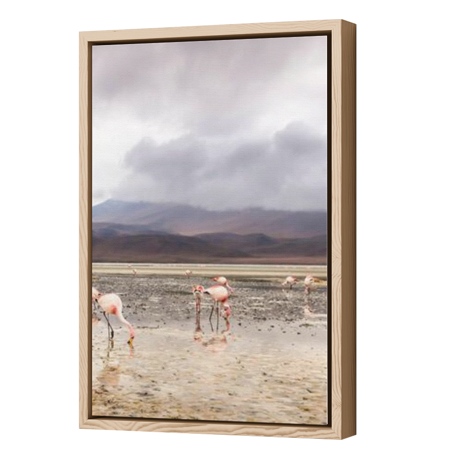 Thumbnail for Canvas - Wood Grain Floating Frame