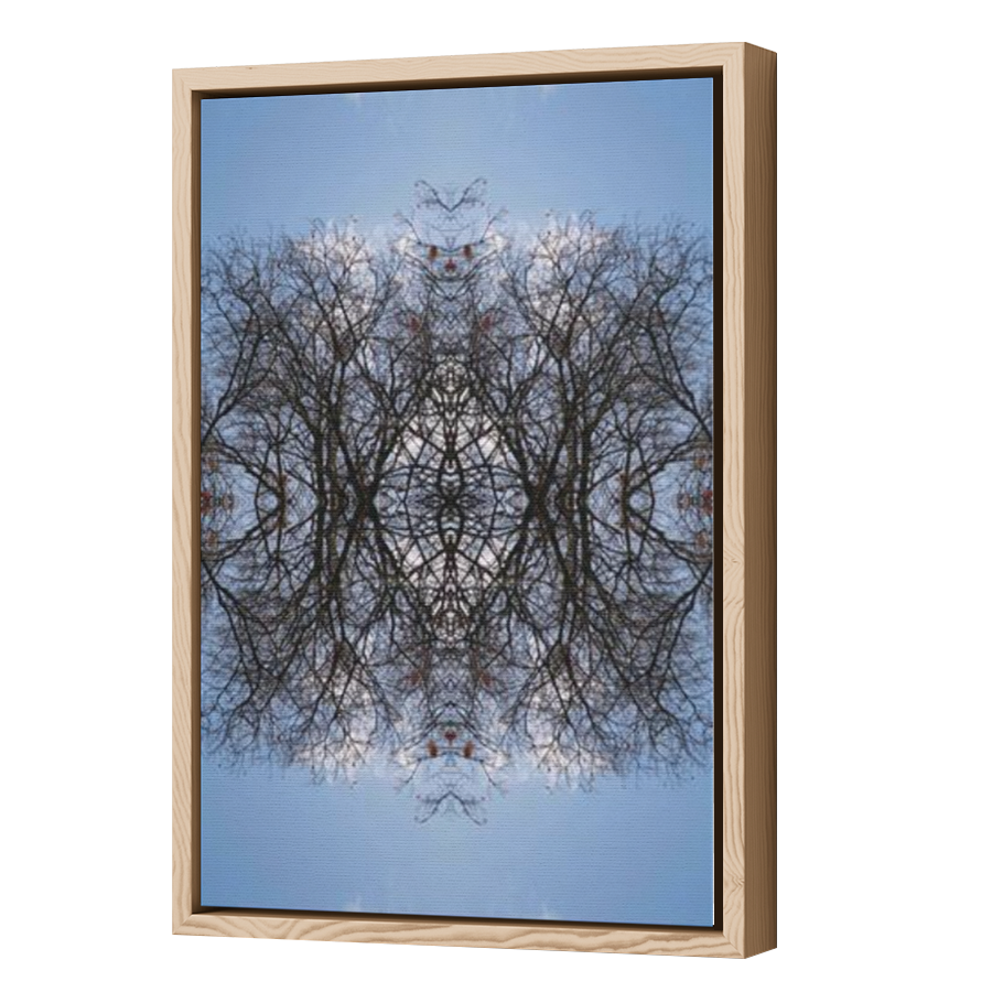 Thumbnail for Canvas - Wood Grain Floating Frame