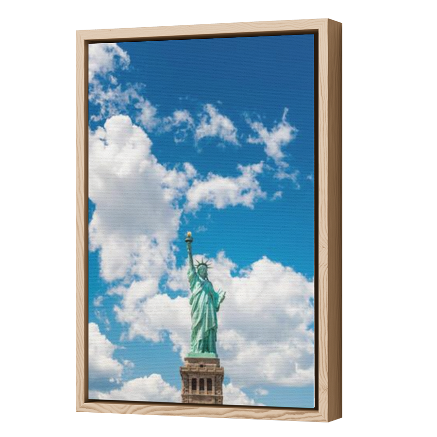 Thumbnail for Canvas - Wood Grain Floating Frame