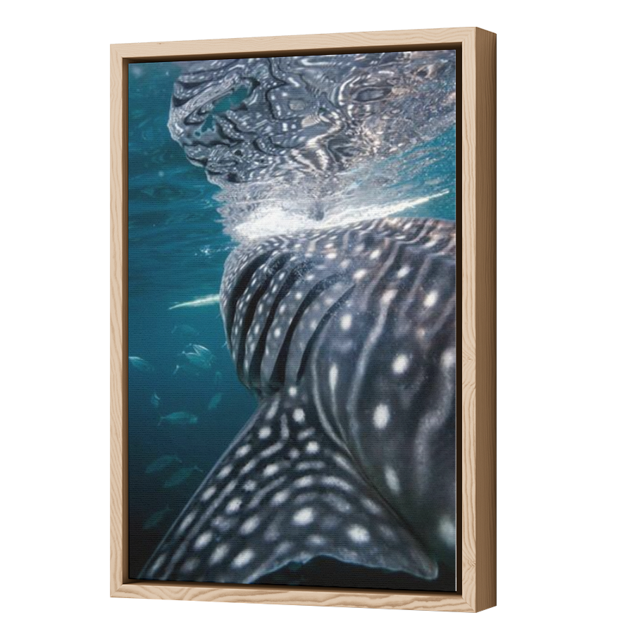 Thumbnail for Canvas - Wood Grain Floating Frame