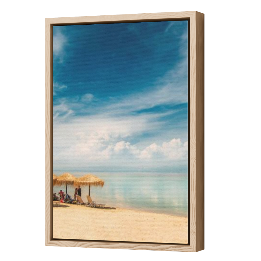 Thumbnail for Canvas - Wood Grain Floating Frame