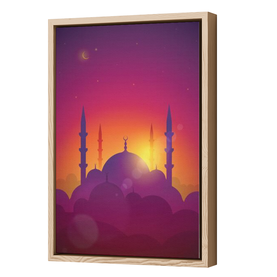 Thumbnail for Canvas - Wood Grain Floating Frame