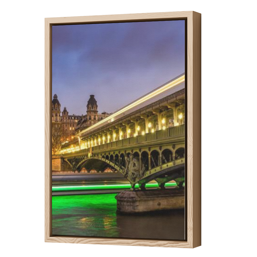 Thumbnail for Canvas - Wood Grain Floating Frame