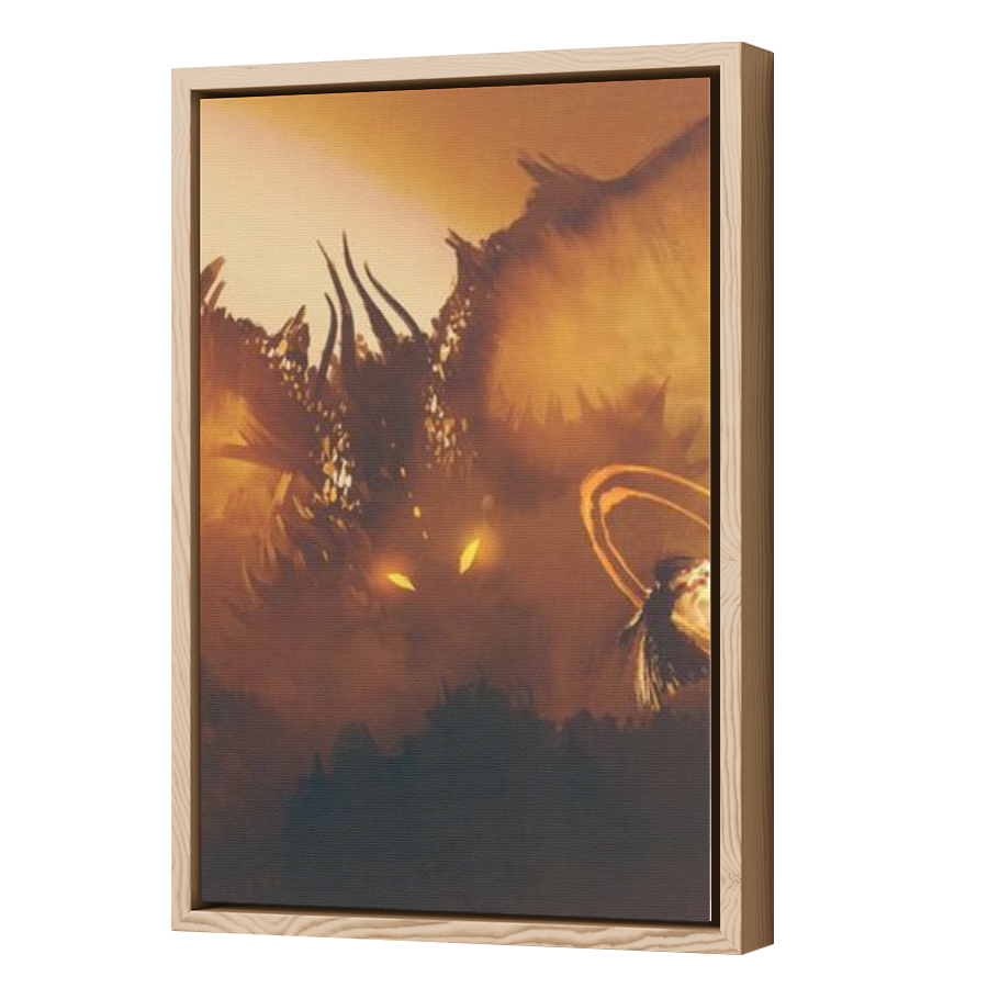 Thumbnail for Canvas - Wood Grain Floating Frame
