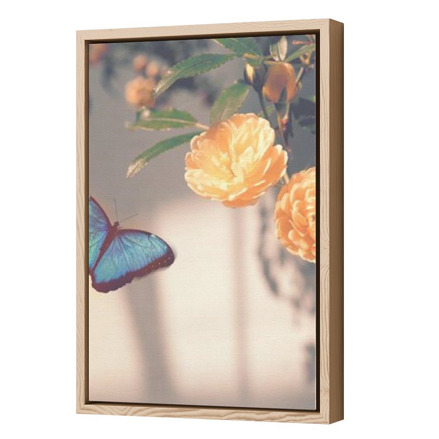 Thumbnail for Canvas - Wood Grain Floating Frame