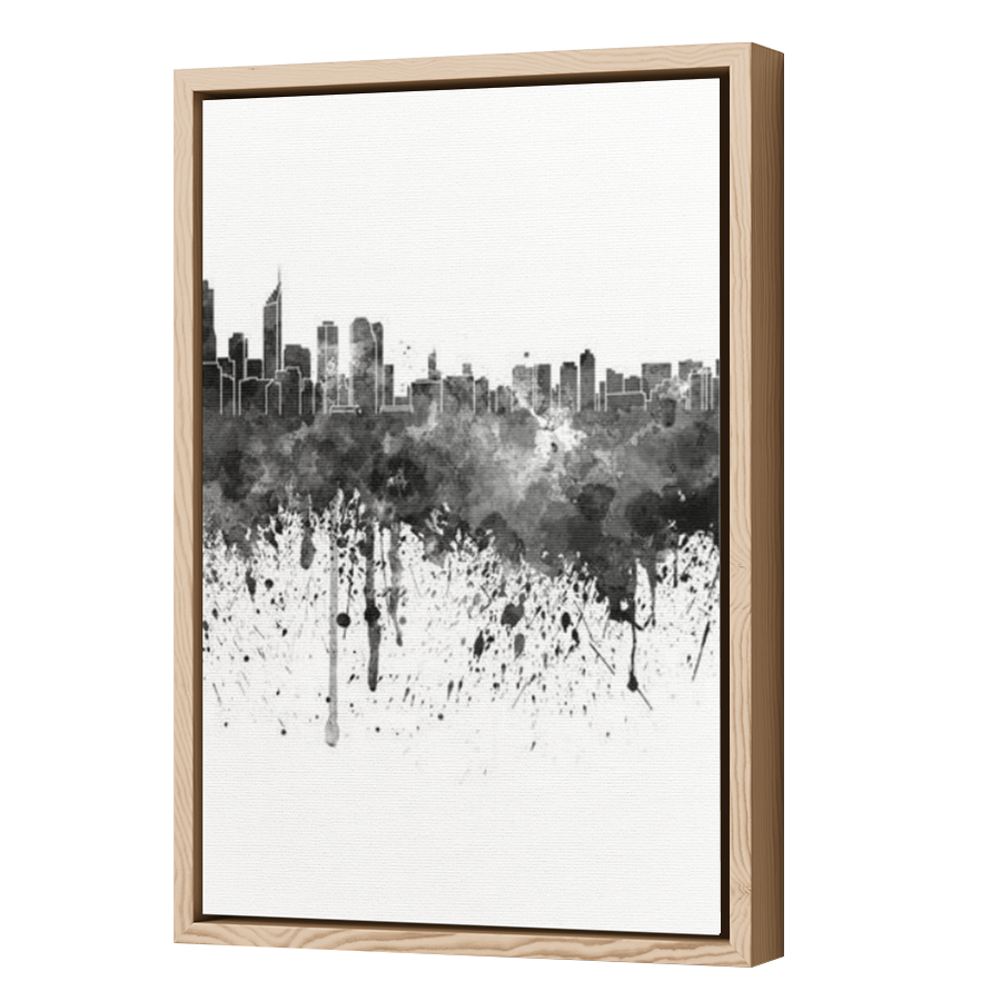 Thumbnail for Canvas - Wood Grain Floating Frame