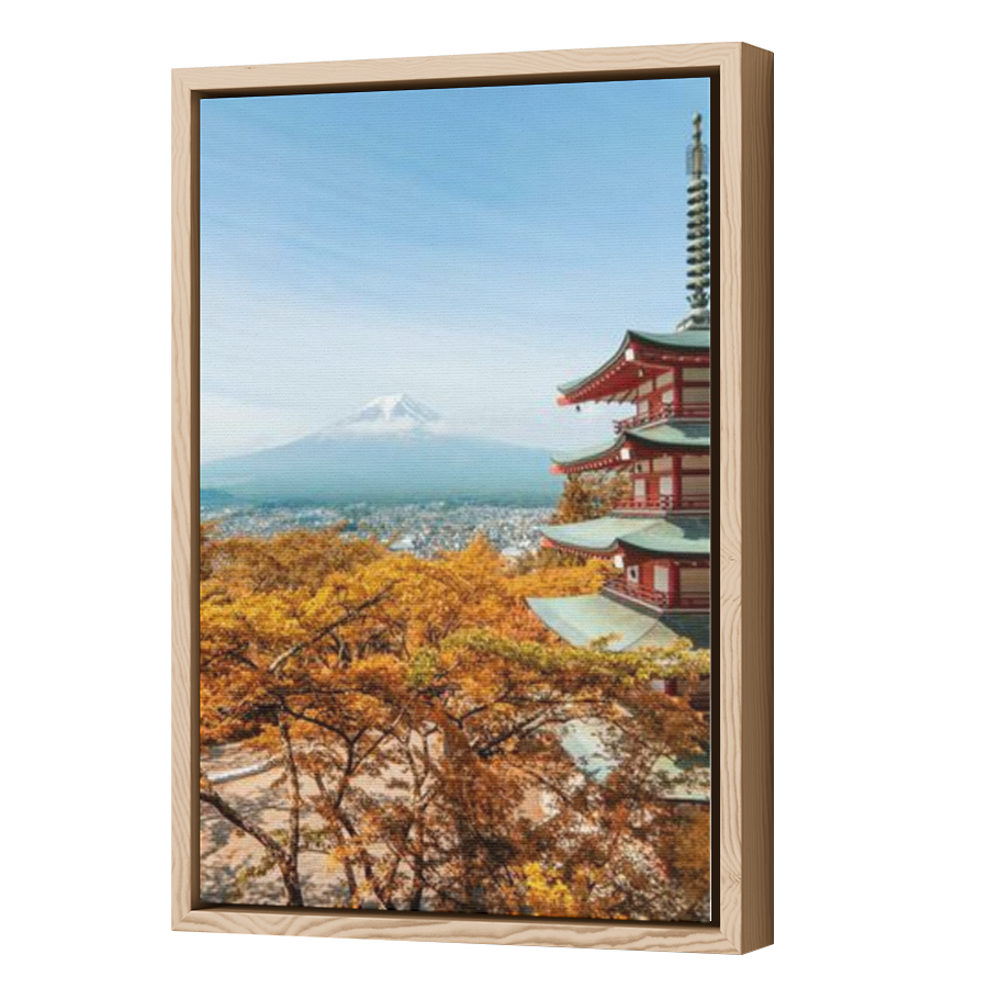 Thumbnail for Canvas - Wood Grain Floating Frame